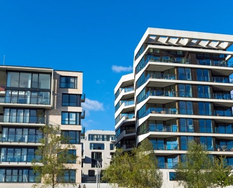 Two modern apartment houses